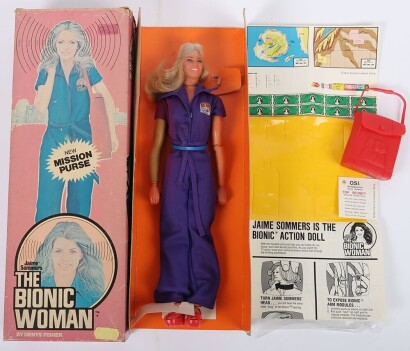 Vintage The Bionic Woman Denys Fisher Action Figure Doll boxed.