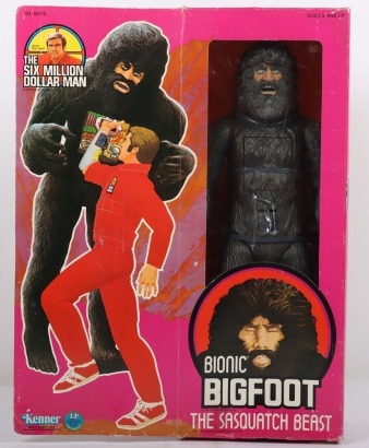 Scarce Vintage Six Million Dollar Man The Sasquatch Beast Bionic Bigfoot Sealed Kenner Action Figure Doll boxed.