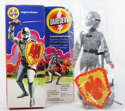 Vintage Daredevil Knight in Armour Action Figure Model Toys boxed.