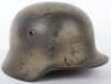 German Army Normandy Pattern Camouflaged Steel Combat Helmet - 2