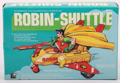 Scarce Vintage Mego Robin Shuttle New in box with inserts and sealed contents.