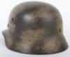 German Army Normandy Pattern Camouflaged Steel Combat Helmet - 4