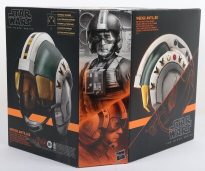 Star Wars The Black Series Electronic Helmet Wedge Antilles Battle Simulation Helmet Boxed Hasbro.