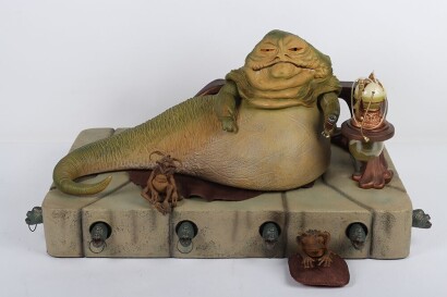 Sideshow Star Wars Scum & Villainy figure Jabba the Hutt 1:6 scale figure with Jabba's Throne Environment.