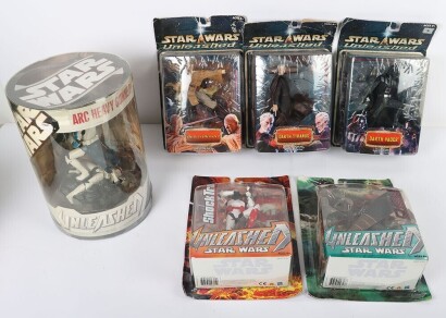 Collection of Star Wars Unleashed Action Figures.