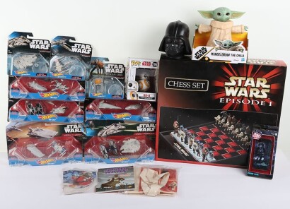 Collection of Star Wars Toys.
