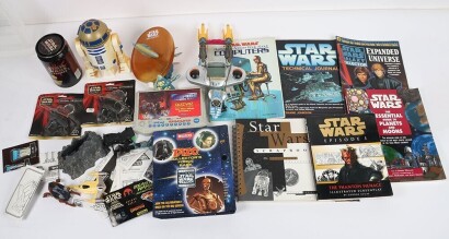 Quantity of Modern Star Wars Ephemera, Action Figures and more.