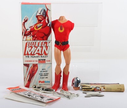 Vintage Action Man Bullet Man The Human Bullet Palitoy Boxed Doll Action Figure.