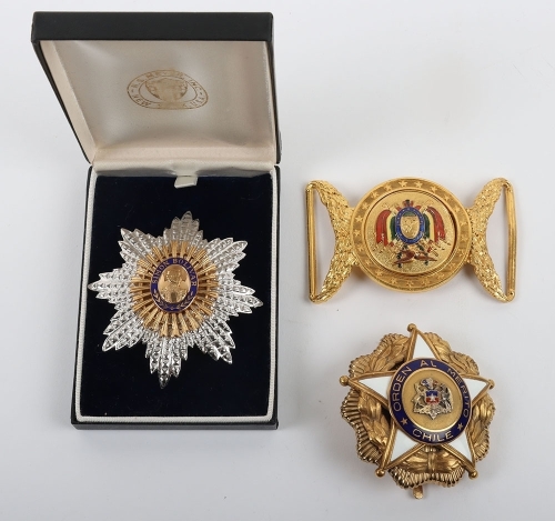 Chile - Order of Merit Grand Cross Breast Star