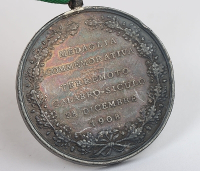 Italy &ndash; Messina Earthquake Medal 1908 - 5
