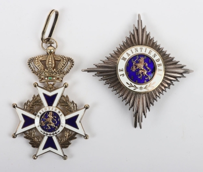 Netherlands - Order of Orange Nassau Grand Officers Neck Order and Breast Star - 2