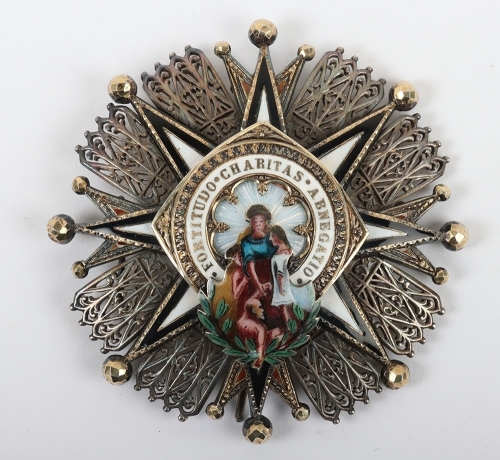Spain - Order of Charity (Orden Civil de Beneficencia) Breast Star