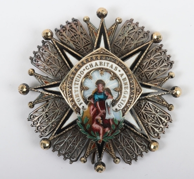 Spain - Order of Charity (Orden Civil de Beneficencia) Breast Star