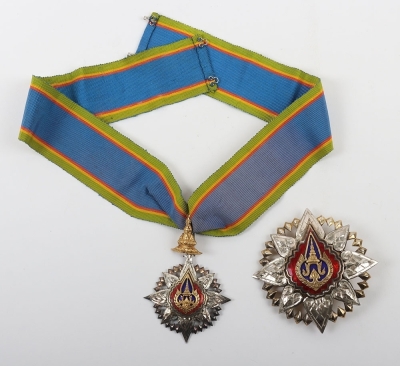 Thailand - Most Noble Order of the Crown of Thailand Grand Officer Set