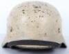 Waffen-SS Winter Camouflaged Steel Combat Helmet - 9