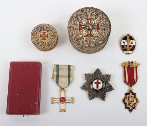 Masonic Hallmarked Silver Knights Templar Breast Star,