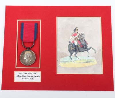 Waterloo Medal 1815, 1st (Kings) Dragoon Guards