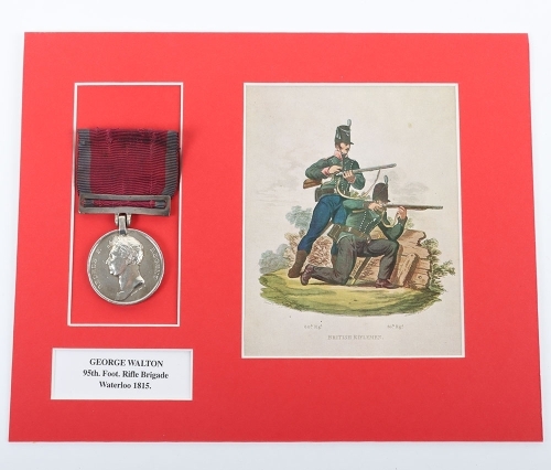 Waterloo Medal 1815, 95th Regiment, The Rifles