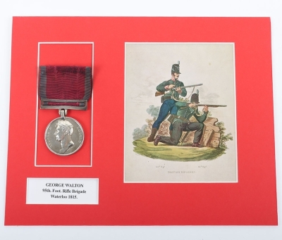 Waterloo Medal 1815, 95th Regiment, The Rifles