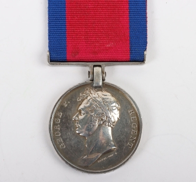 Waterloo Medal 1815 to a recipient in the 79th Regiment who was thrice wounded during his service including being wounded in the leg at Waterloo
