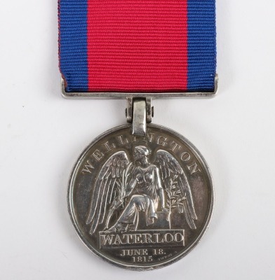Waterloo Medal 1815 to a recipient in the 79th Regiment who was thrice wounded during his service including being wounded in the leg at Waterloo - 3