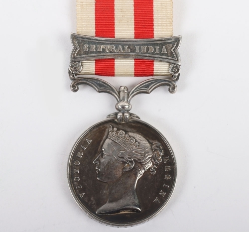 Indian Mutiny Medal to a Regimental &lsquo;Character&rsquo; who served in the Highland Light Infantry