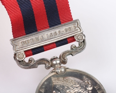 India General Service Medal 1854-95 to the South Wales Borderers for the campaign in Burma - 5