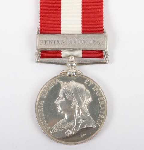 Canada General Service Medal for the 1866 Fenian Raid to the Ste. Th&eacute;r&egrave;se Rifle Company
