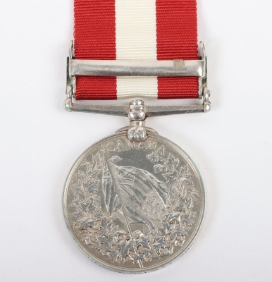 Canada General Service Medal to the North Ridge Rifle Company for the 1866 Fenian Raid - 4