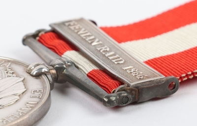 Canada General Service Medal for the 1866 Fenian Raid to the 4th Chasseurs Canadiens - 2