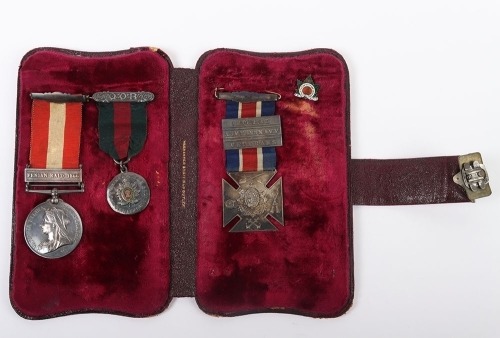 An Interesting Canada General Service Medal and Associated items to the 2nd Queens Own Rifles for the 1866 Fenian Raid.Canada General Service Medal with clasp Fenian Raid 1866, officially impressed naming, &ldquo;PTE R SCOTT, 2ND Q.O.R.&rdquo; medal with nice tone an
