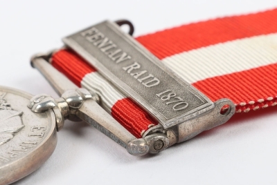 Canada General Service Medal for the 1870 Fenian Raid to the Napanee Battery of Garrison Artillery - 2