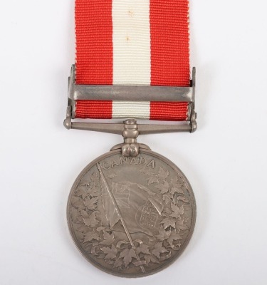 Canada General Service Medal for the 1870 Fenian Raid to the Napanee Battery of Garrison Artillery - 4