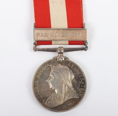 Unnamed Specimen Canada General Service Medal for the 1870 Red River Campaign