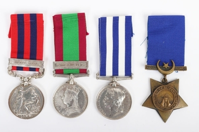 Victorian Royal Artillery Campaign medal group of 4 for service in India, Afghanistan and Egypt