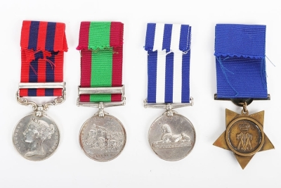 Victorian Royal Artillery Campaign medal group of 4 for service in India, Afghanistan and Egypt - 2