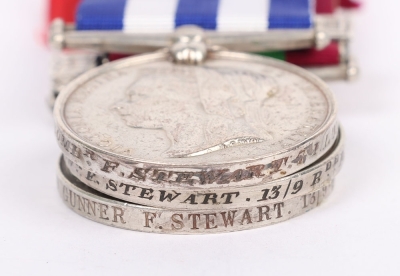 Victorian Royal Artillery Campaign medal group of 4 for service in India, Afghanistan and Egypt - 4