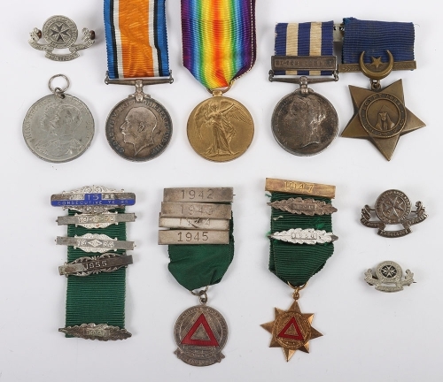 A Father and Son Grouping of Medals to the Chilvers Family for Service in the 1884 Sudan Campaign and the Great War