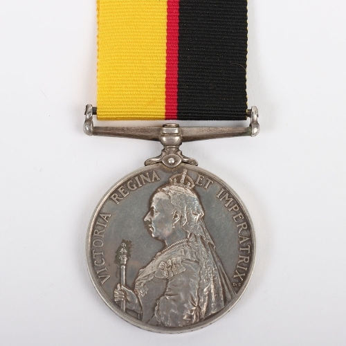 Queens Sudan Medal 1896-98 Awarded to a Recipient in the Lincolnshire Regiment who Died During the Campaign