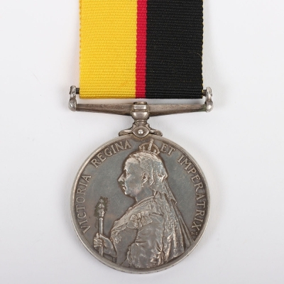 Queens Sudan Medal 1896-98 Awarded to a Recipient in the Lincolnshire Regiment who Died During the Campaign