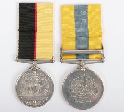 Victorian Sudan Campaign pair of medals to the Royal Warwickshire Regiment - 2