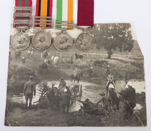 Victorian Long Service Good Conduct Medal Group of 4 to a Recipient in the Royal Field Artillery