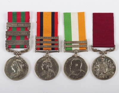 Victorian Long Service Good Conduct Medal Group of 4 to a Recipient in the Royal Field Artillery - 4