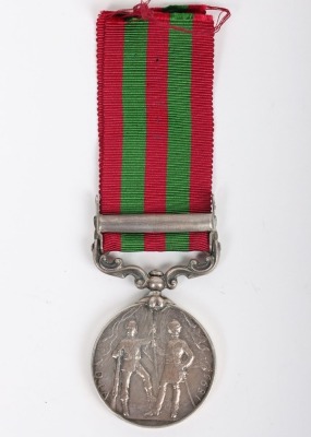 India General Service Medal 1895-1902 for the Punjab Frontier to a recipient who died whilst serving with in the Welsh Brigade Royal Field Artillery in 1910 - 2