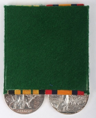 Pair of Medals for Service in Africa to a Recipient in the Kings Royal Rifle Corps who Died of Wounds in the Great War - 2