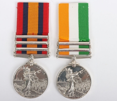 Second Boer War Campaign Medal Pair to the Mounted Infantry Company of the Royal Warwickshire Regiment - 2