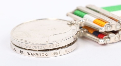 Second Boer War Campaign Medal Pair to the Mounted Infantry Company of the Royal Warwickshire Regiment - 6