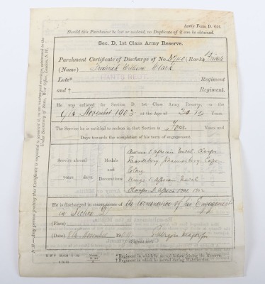The Exceptionally Well Documented Boer War Pair of Medals to the Hampshire Regiment Accompanied by Original Documents Including a Scarce Handwritten Active Service Diary Covering the Period September 1899 to December 1900 - 9