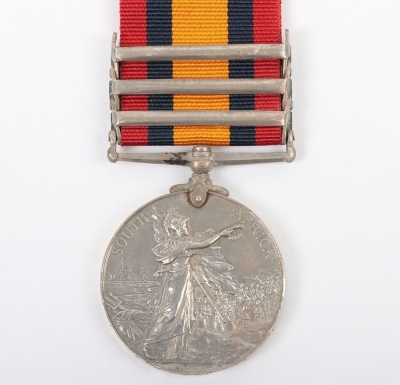 Queen&rsquo;s South Africa Medal to a Recipient in the 2nd Battalion Northumberland Fusiliers who was a Prisoner of War in the Action at Stormberg on 10th December 1899 - 5