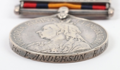 Queen&rsquo;s South Africa Medal to a Recipient in the Royal Irish Rifles who was made Prisoner of War in the Action at Stormberg in December 1899 - 4